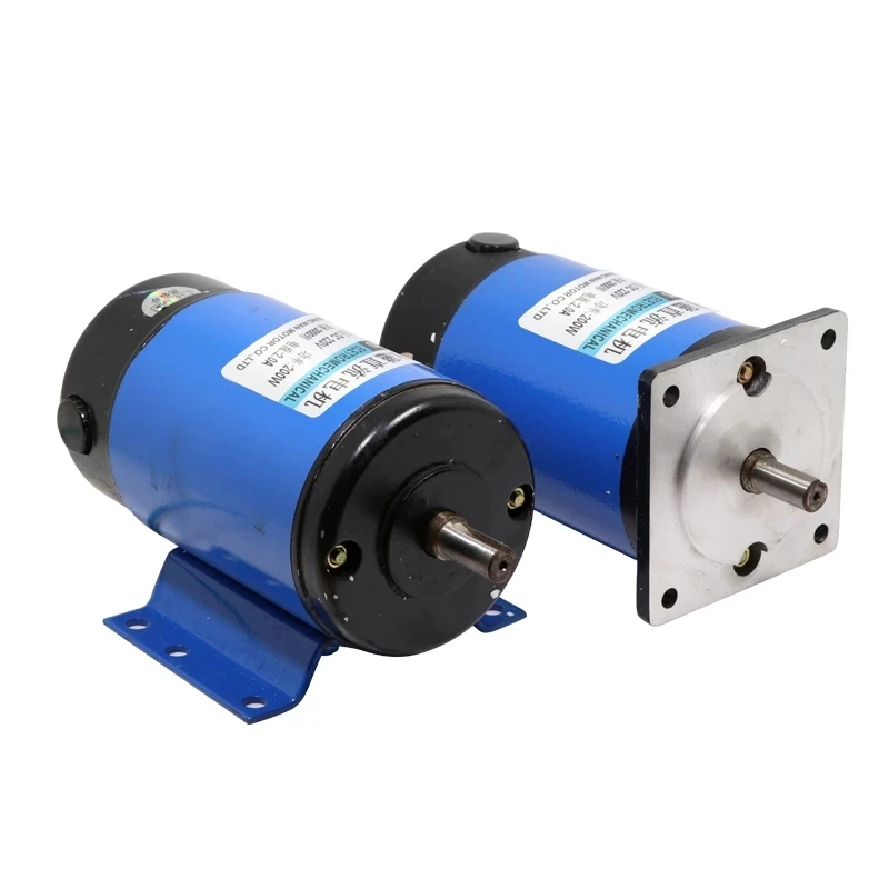 

200W Permanent Magnet DC Motor 220V 1800rpm High Speed Motor Can Be Adjust Speed Forward and Reverse Electric DC Moter Engine