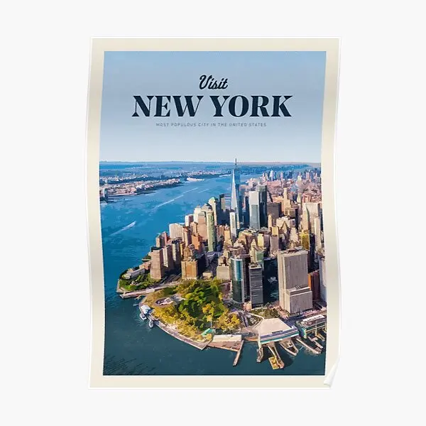 

Посетите Нью-Йорк, плакат, украшение, печать, художественный декор, картина на стену, современная настенная роспись, домашняя винтажная забавная картина без рамки