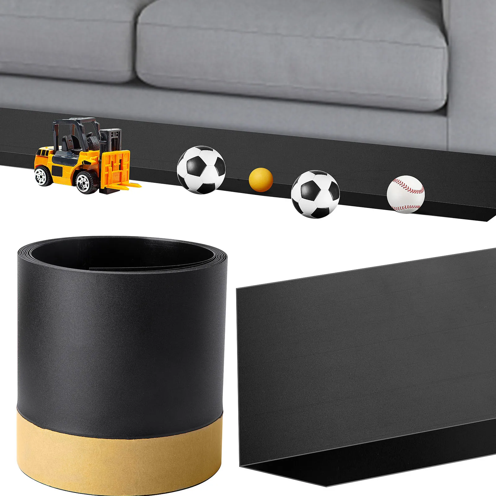 Under Couch Blocker Thicker Under Sofa Furniture Blocker Adjustable Bumper Stop Things From Going Under Sofa Furniture For Pets фотографии