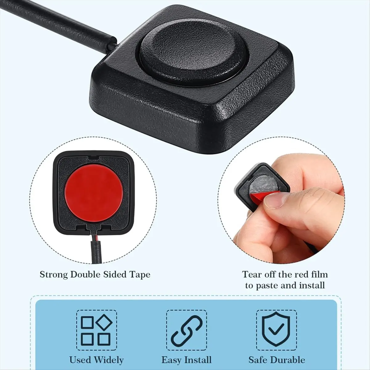 4 Pcs Momentary Switch Momentary Push Button ON Off Switch 12V 24V Mount Mini Button Switch - 5