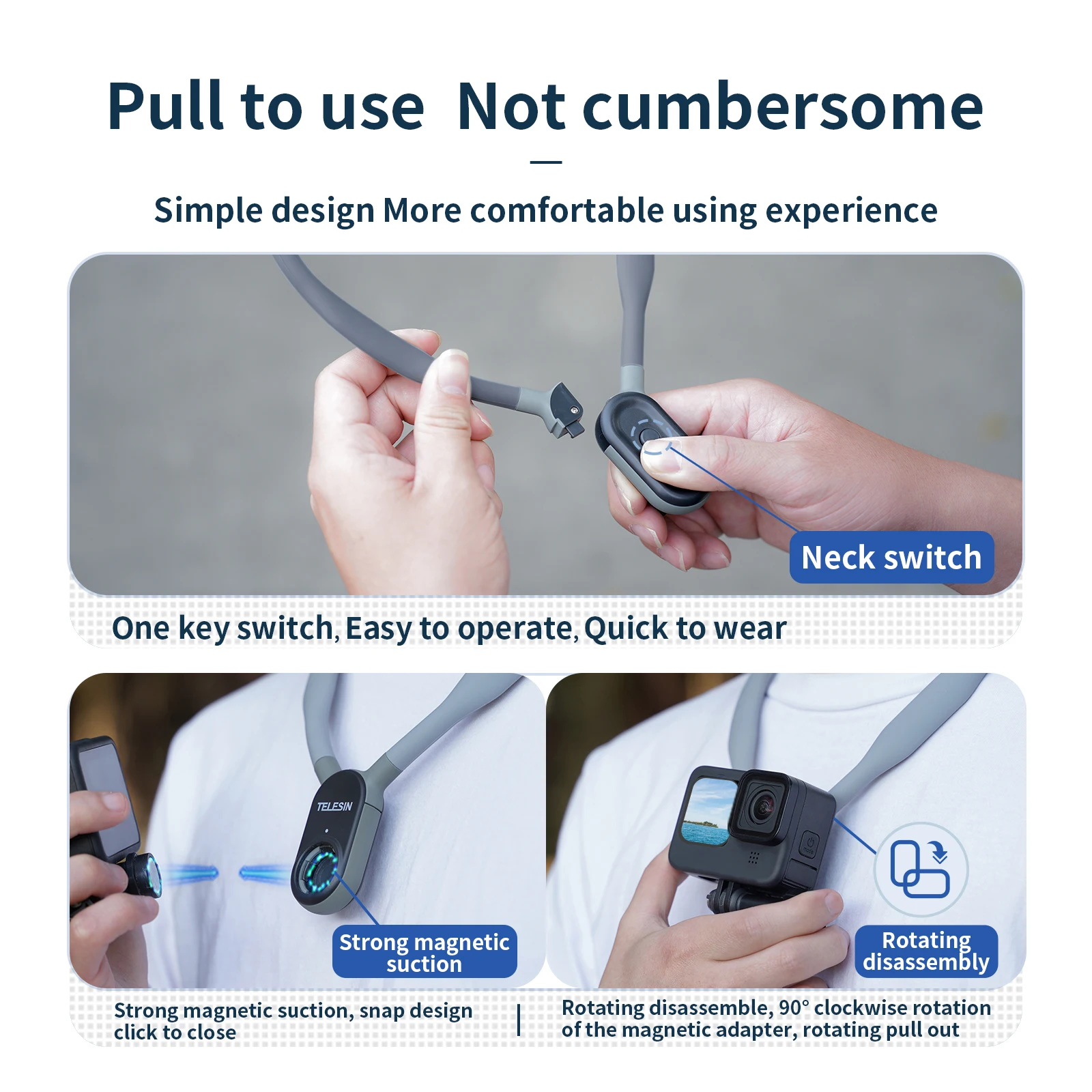 Supporto Magnetico Per Action Cam E Smartphone - Compatibile Con GoPro, DJI, Insta360 - Foto 6