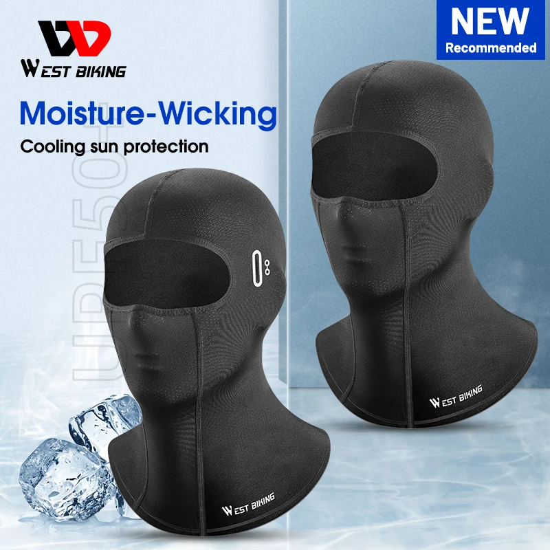 

WEST BIKING Spring Summer Cycling Mask UV Protection Bike Balaclava Men Women Moisture-Wicking Quick-Drying Bicycle Mask