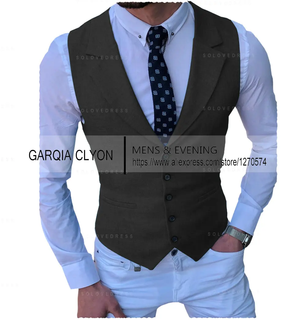 Men's Suits Vest New Arrival Classic Single Breasted Casual  Business Formal Suits Waistcoat For Jacket Groomsmen For Wedding 2