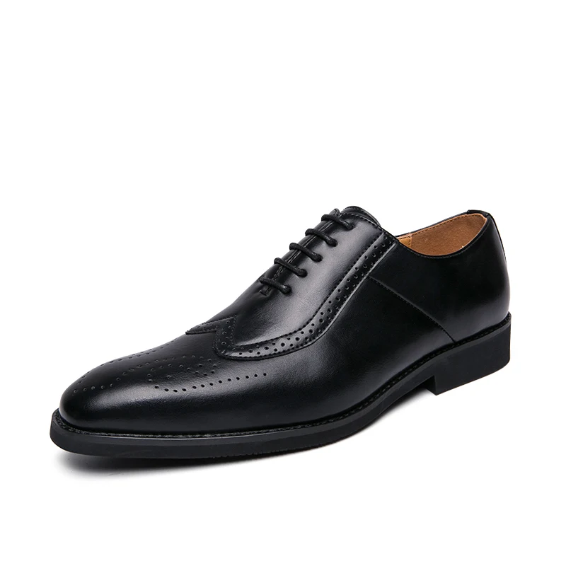 

Leather Brogues Men Big Size Fashion Wedding Party Men Dress Shoes Italian Designer Male Drivng Formal Shoes Lace Up Men Oxfords