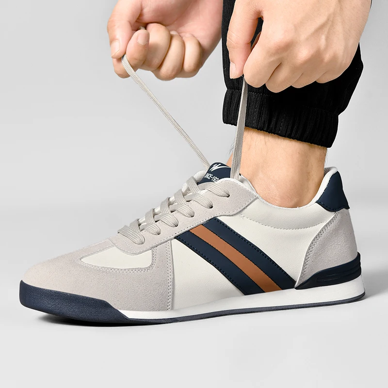 2026 Men Retro Sneakers Flat Sole Versatile Casual Shoes Comfortable Daily Footwear Stylish Vintage Men's Footwear 3