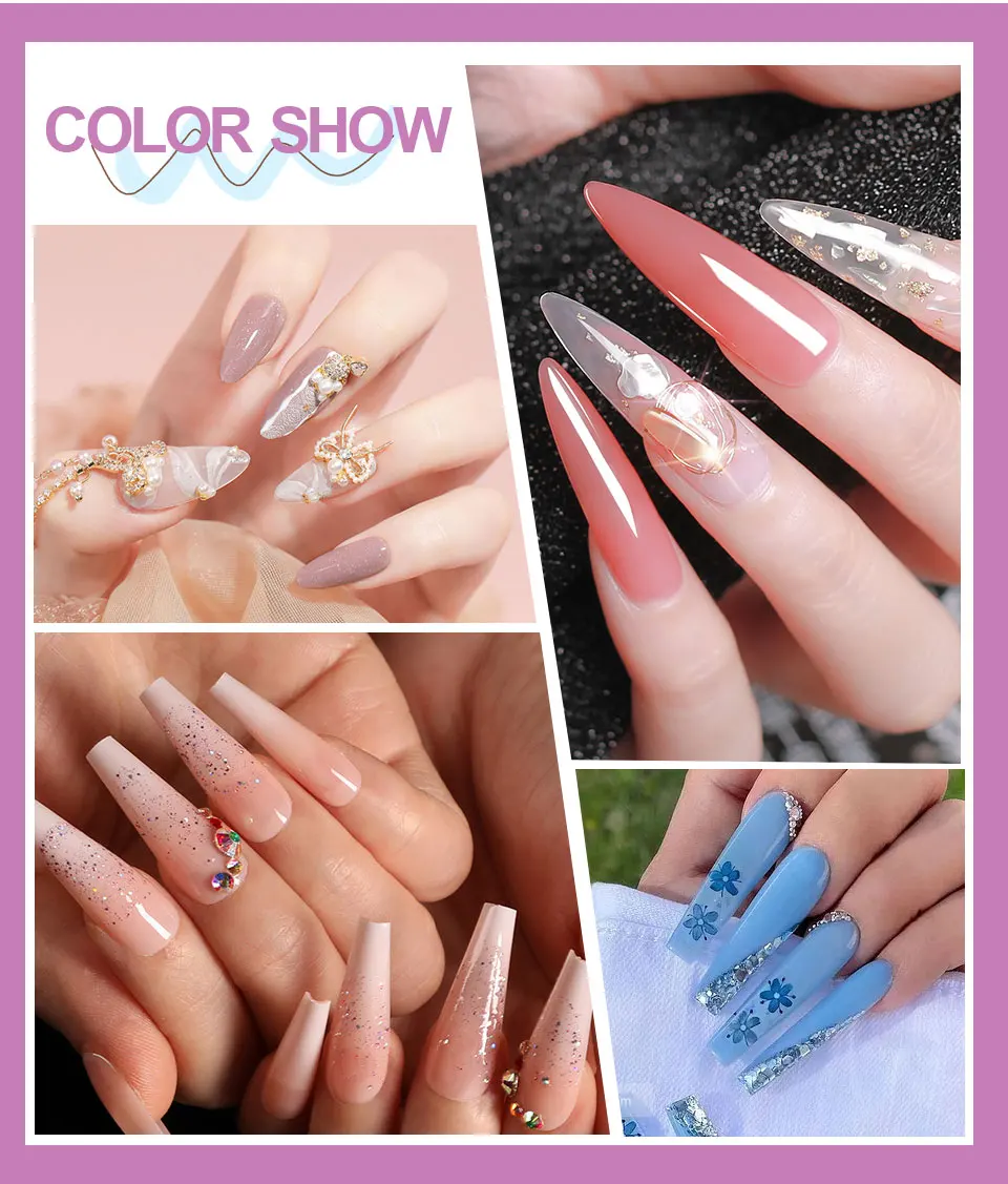 Poly Gel Manicure Kit for Nail Extensions and Nail Art