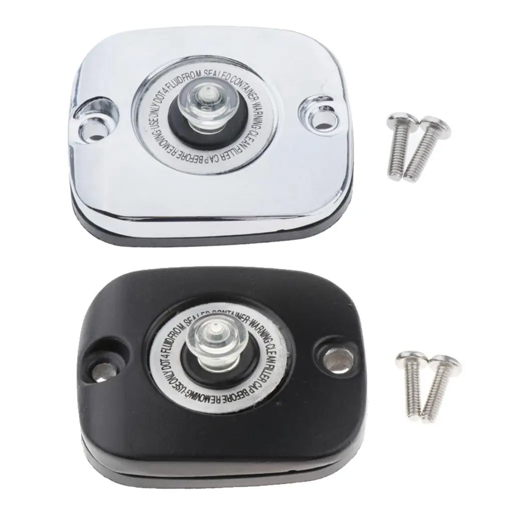 Chrome Front Brake Master Cylinder Lid Cover for Touring Models 96-07