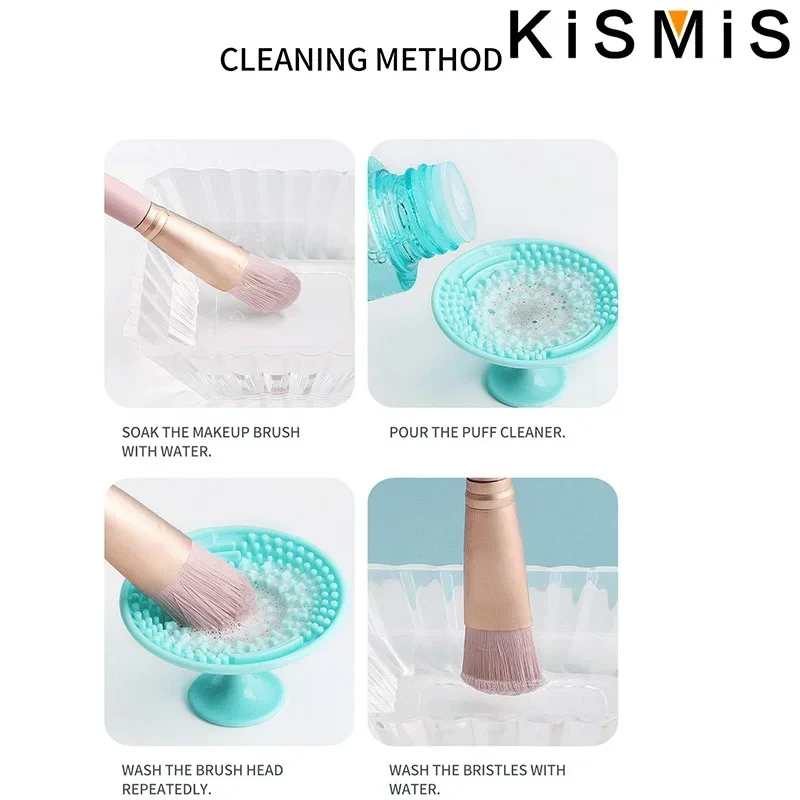 Silicone Makeup Brush Cleaning Pad with Suction Cup