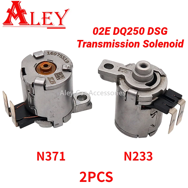 2PCS Original 02E DQ250 DSG 6 Speed Transmission Solenoid N233 N371 VBS NL For Volkswagen Audi Skoda