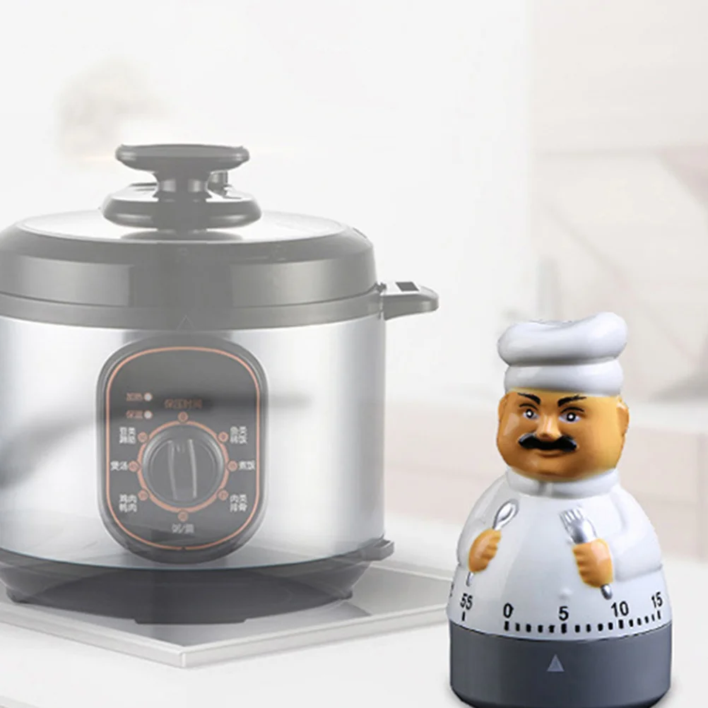 

Кухонный таймер для приготовления пищи таймер на 60 минут таймер обратного отсчета механический таймер в форме шеф-повара будильник подходит для детей и пожилых людей