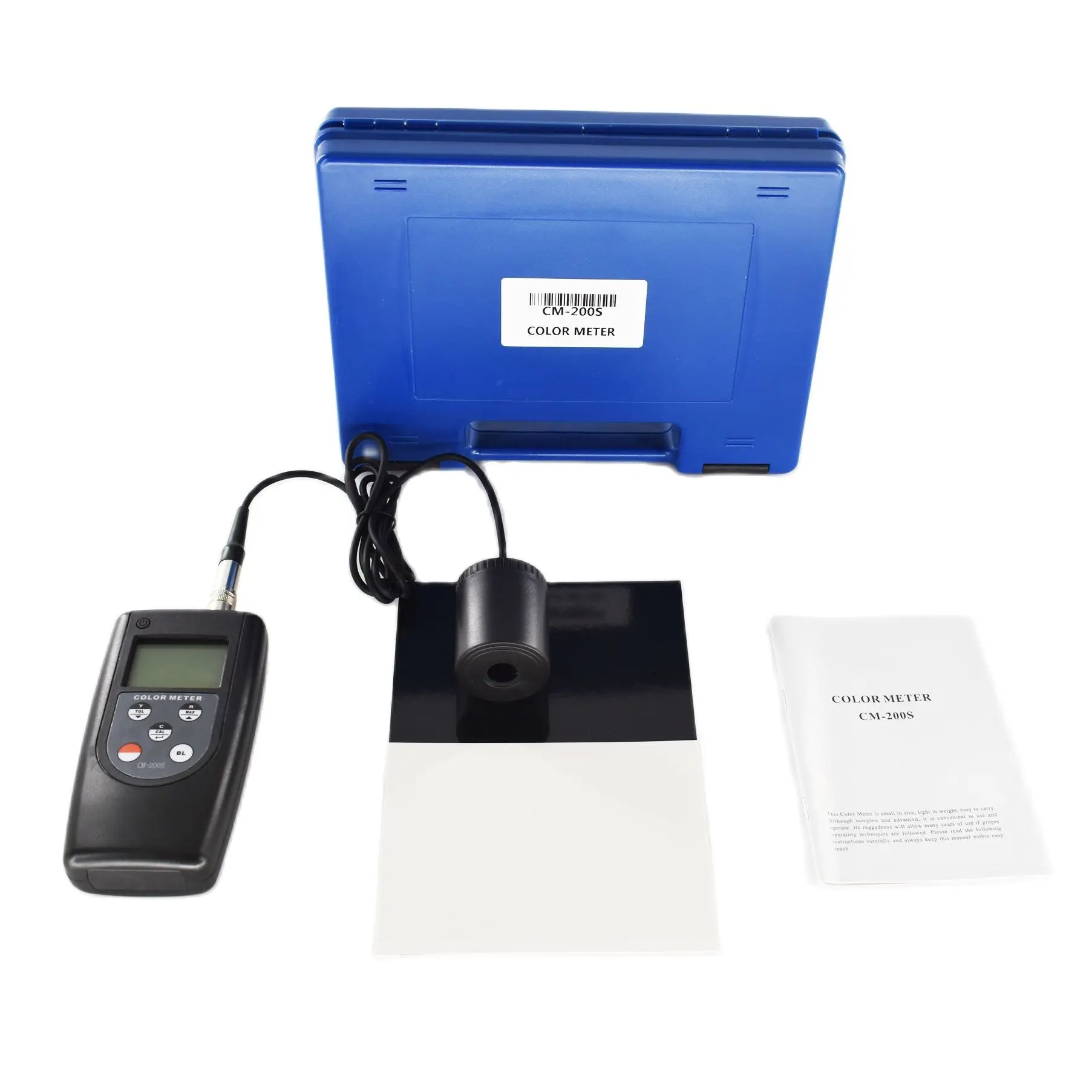 Digital color meter CM-200S Color Difference Tester Colorimeters Auto memory 99 sets For textile paper painting materials 5