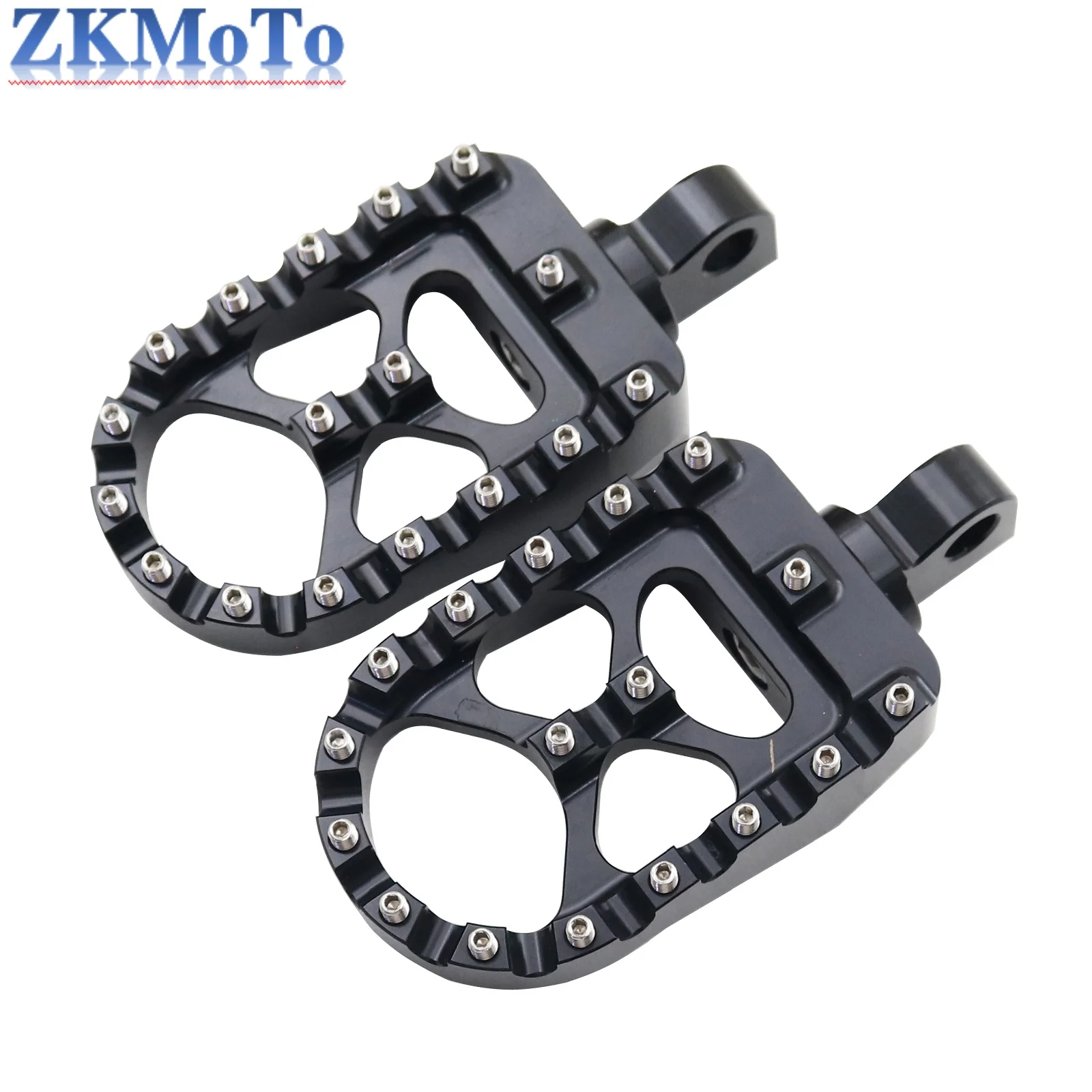 Motorcycle Footrests CNC 360&deg; Roating Foot Pegs For Harley Dyna Fat Bob Softail Sportster 883 1200 Street Bob FXDB