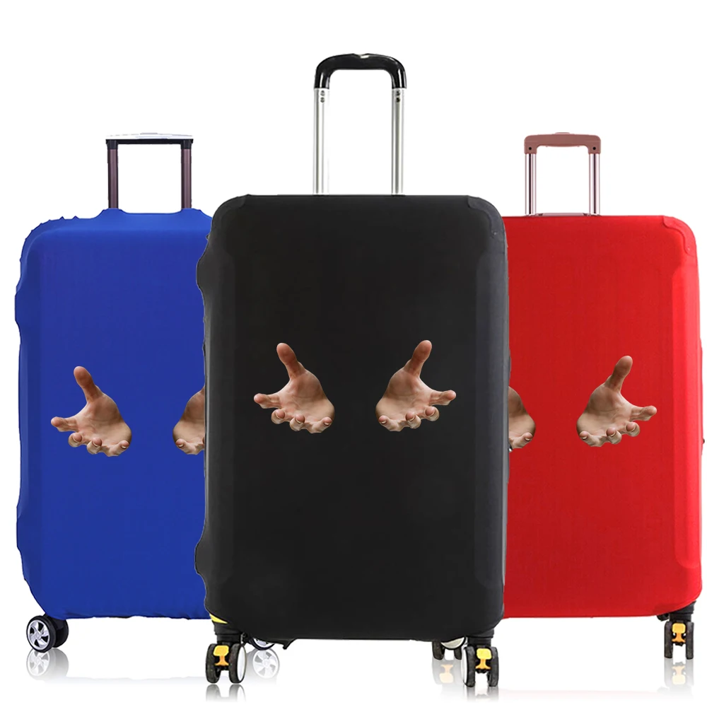 Чехол для чемодана, защитный эластичный тканевый чехол для чемодана, аксессуары для путешествий, пылезащитный чехол для чемодана 18-30, чехол для чемодана с ручным узором
