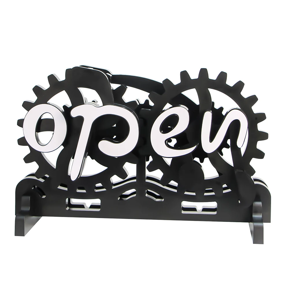 Hotel Cafe decorative signs Open Closed Converter Gear Brake on/off Sign Converter Home Decorations/Decorative Signs