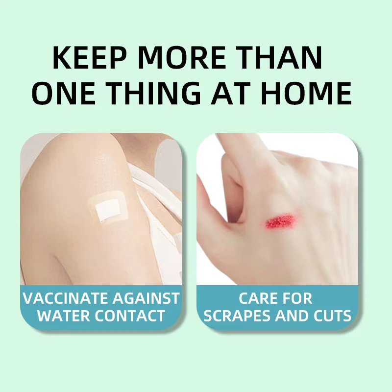Transparent PU Square Band-Aid Waterproof Adhesive Bandage Protective Sticker Image 5