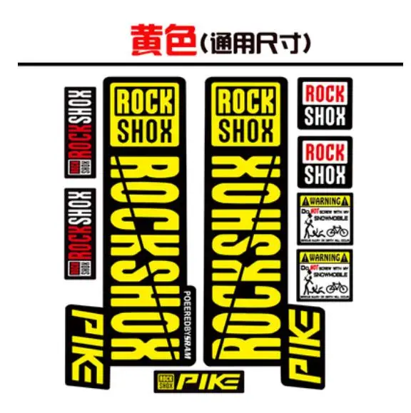 Pour ROCK SHOX autocollants décalcomanies VTT Down Hill vtt  34