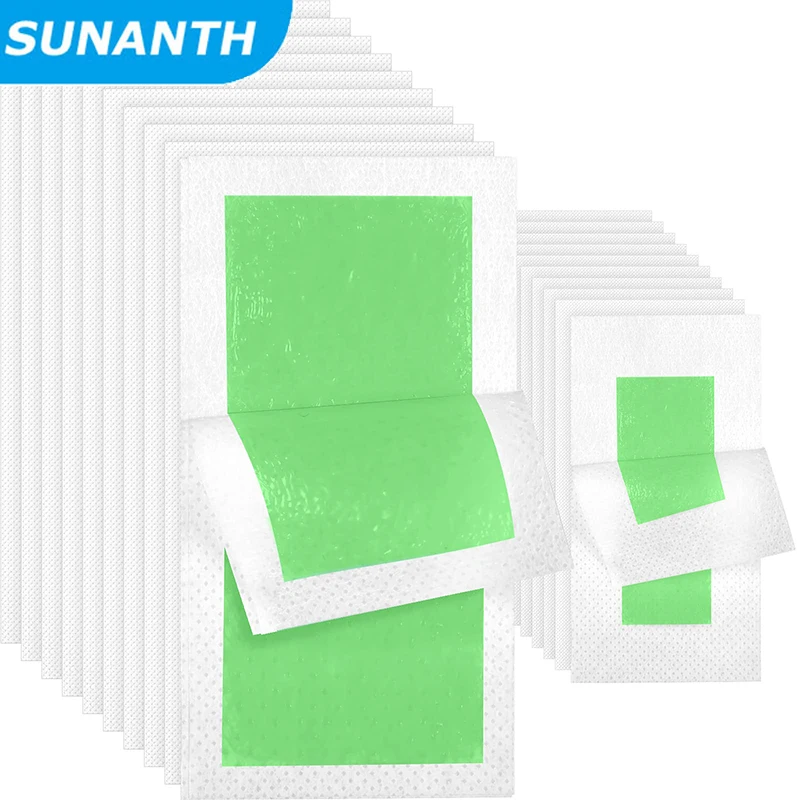Wax strips Facial Hair Removal Wax Strips Women's Facial Hair Removal Strips Gentle and Fast for Face Eyebrows 10PCS depilatory wax strips