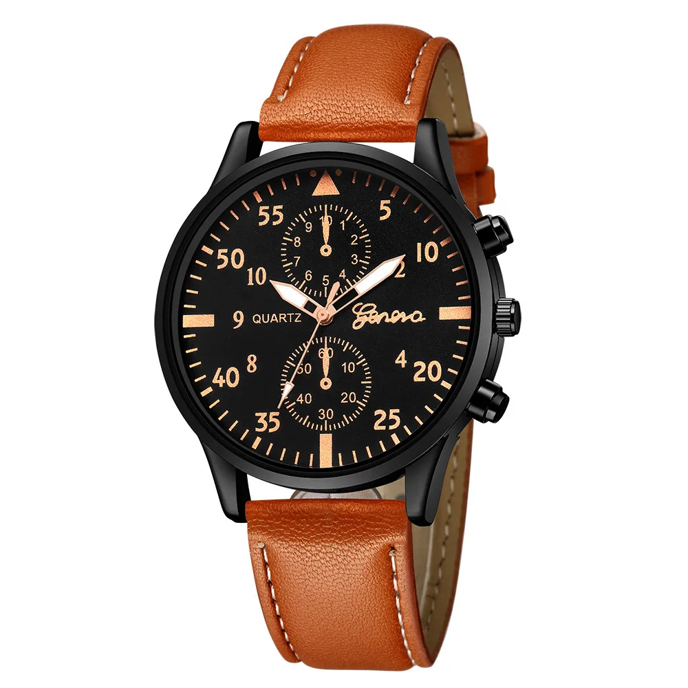 Fashion Watch For Men 2022 Leather Military Alloy Analog Quartz Wrist Watch Top Brand Business Watches Reloj Digital Hombre 