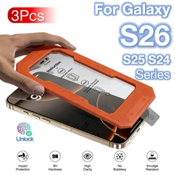 Premium Tempered Glass Screen Protector Set - 3 - Pack, 9H Hardness, Fingerprint Resistant - 3Pcs HD (Galaxy S24 Plus)
