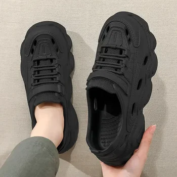 Trendy Men's Sandals Outdoor Wear Thickened Anti-slip Wear-resistant Fashion EVA Moulded Couples Clog Shoes Wholesale 1