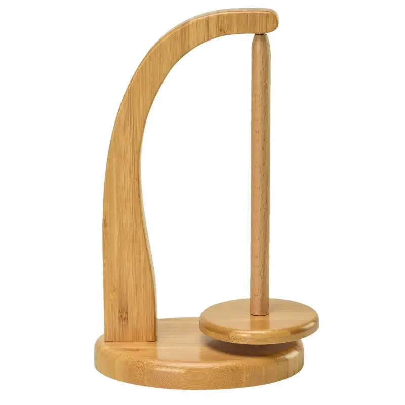 

Crochet Yarn Holder Rotating Magnetic Wooden Yarn Holder Space Saving Yarn Holder for Knitting 320g Bearing Load