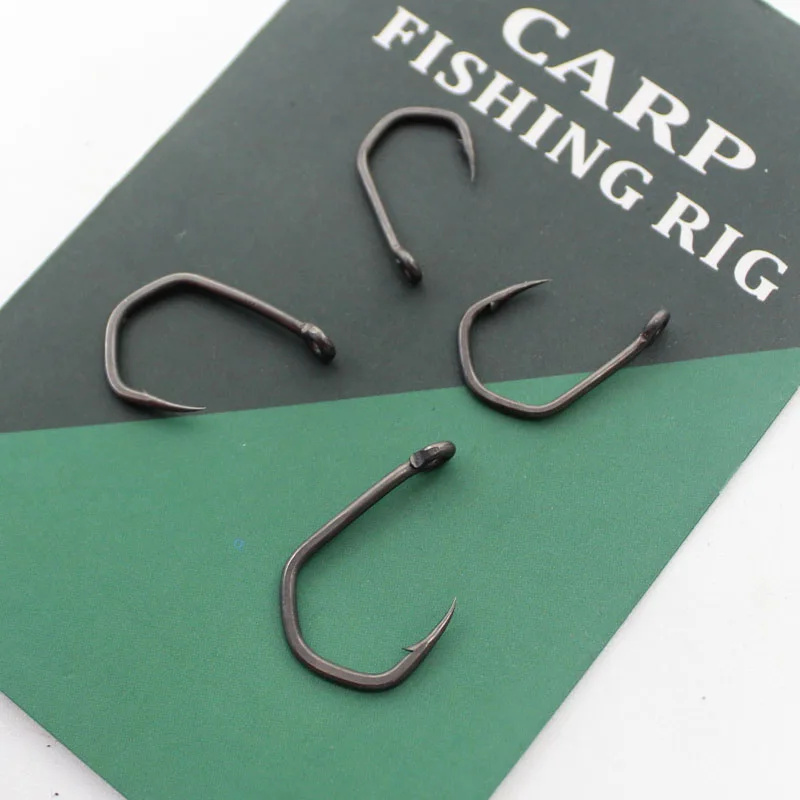 20PCS Carp Fishing Hooks Pinpoint Claw Hooks PTFE Coating High Carbon  Stainless Steel Eyed Fish Hooks for Carp Fishing
