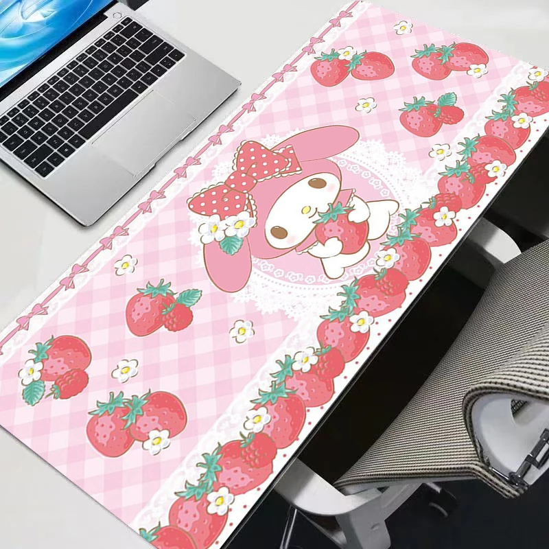 마이 멜로디 마우스 패드 게임 900x400 고무 미니 PC 내구성 키보드 노트북 컴퓨터 스피드 데스크 매트 게임 액세서리 마우스패드
