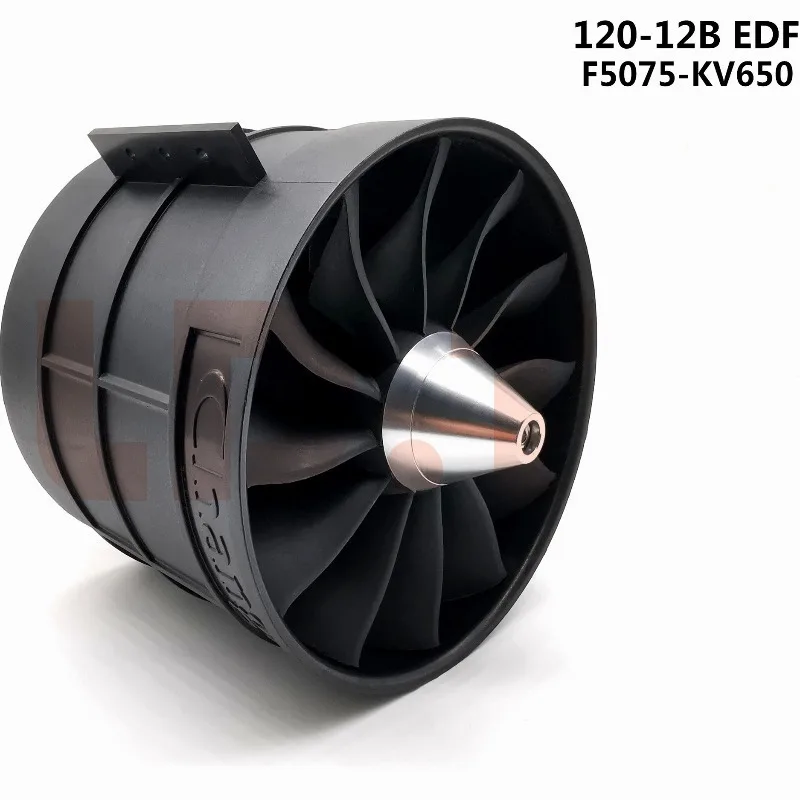모형 항공기 EDF 120mm 12날개 덕트 팬 F5075-KV650 브러시리스 모터 7.5KG 추력