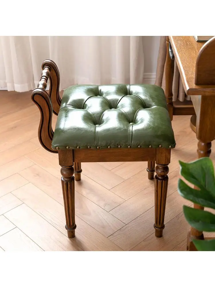 Manor American Dressing Stool Retro Piano Stool European Dressing