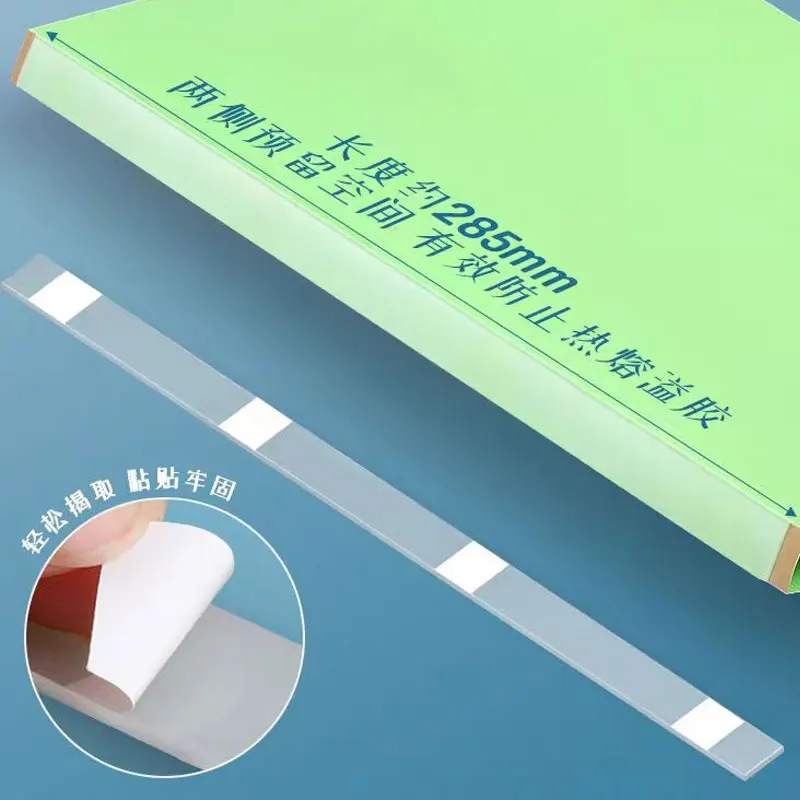 40PCS/Lot Hot Melt Binding Machine Glue Strip 4/6/8mm Glue Binding Machine Film Contract Bidding Envelope Seal Office