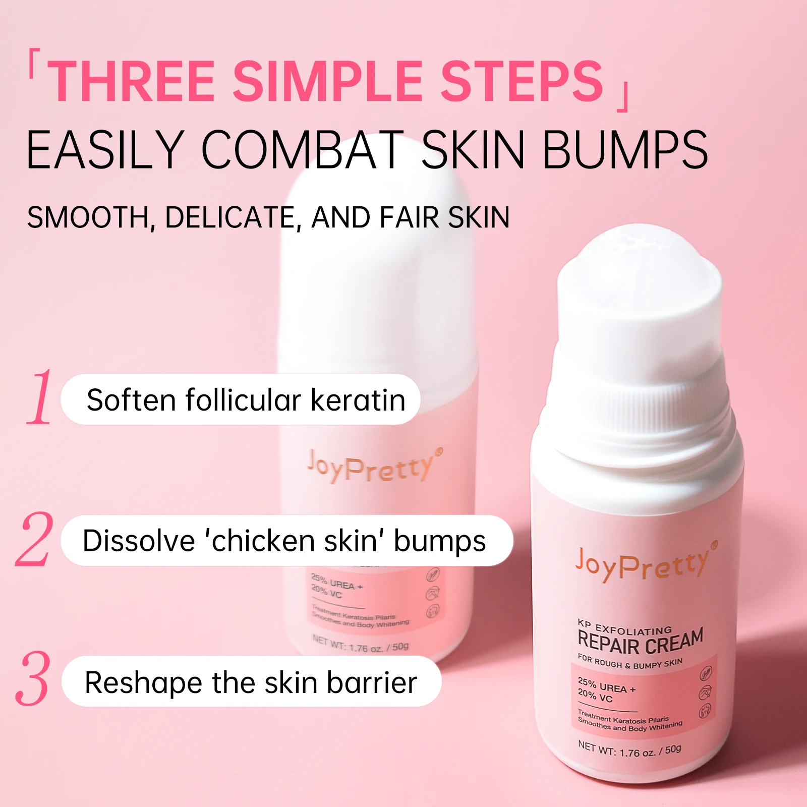 Vitamin C Body Cream Skin Keratosis Pilaris Lotion Rough Bumpy Pore Moisturizing Underarm Brightening Body Creams 5