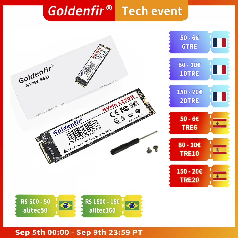 M2 Ssd Pcie Goldenfir 128gb 256gb M.2 Nvme Disco Internal Solid State Drive Msi Notebook/thinkpad P50 - Solid State Drives - AliExpress