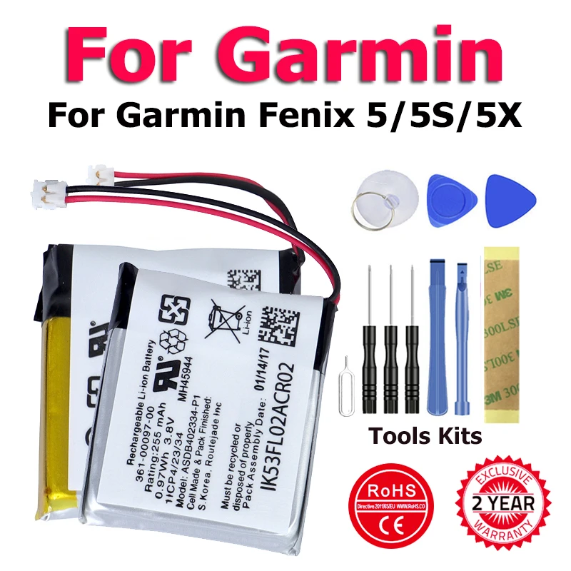 Battery Fenix 5x Garmin Battery Garmin Fenix 5 Watch Garmin Fenix