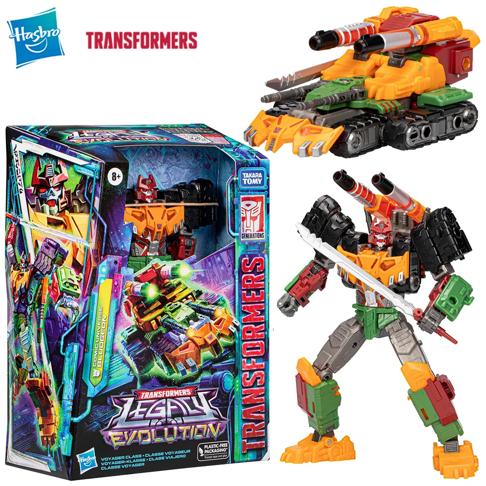 

[New In-stock] Hasbro Transformers Legacy Evolution Voyager Class Comic Universe Bludgeon Anime Action Figures Collectible Toys