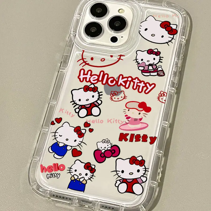 thumbnail image 1 of Sanrio funda transparente Hello Kitty para Xiaomi Redmi Note 12 Pro Plus Turbo 12S 11 11S 10 10S 9 9S 9T 8 12C 10C 10X 9A, 1 of 5