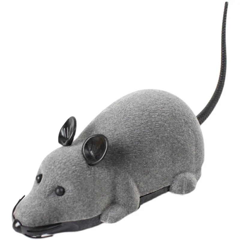 Remote Control Mouse Simulation Animal Teasing Cat Four Wheel Drive Remote Control Plush Surface Highly Restored Creative Gift 5