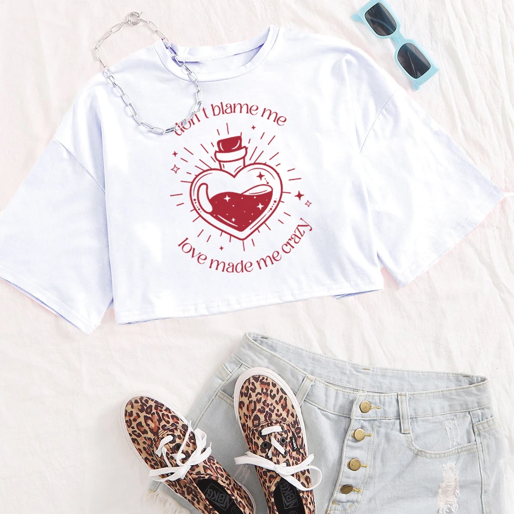 Taylor Reputazione Album Crop Top Taylor Music Crop Top Taylor Merch Regalo Per Lei Swift O-Collo Maniche Corte Crop Top