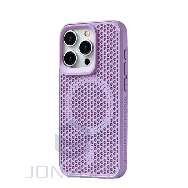 Luxury Cool Breathable Wireless Charging Magnetic Case with Heat Dissipation