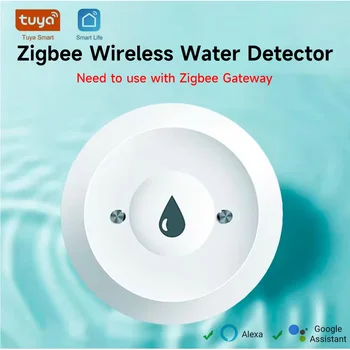 Tuya ZigBee Smart Water Sensor Leak Detector Flood Water Leakage Alarm Smart Life Control Work With Zigbee Gateway 1