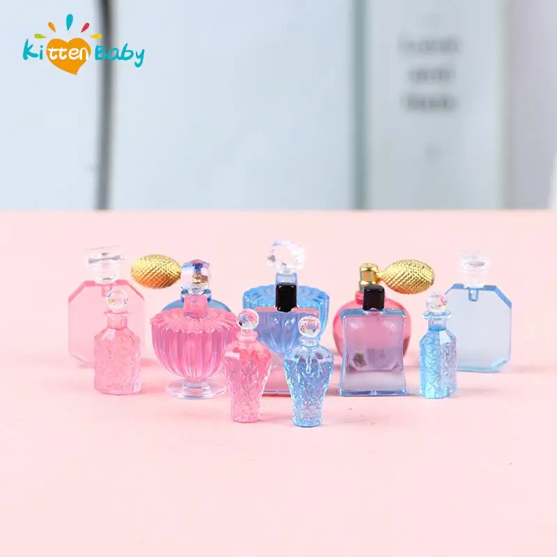 Miniatures Perfume 1/12 Scale Bedroom Decoration Accessories Mini Dollhouse Furniture Miniature Bottles for Party Dollhouse Baby fashion female gold fish scale metal elastic wide girdle for women europe nightclub party shiny accessories waist belt waistband