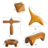 Gua Sha Massager 5Styles Vietnam Fragrant Wood Body Foot Reflexology Acupuncture Thai Massager Roller TherapyWood Spa Therapy 3