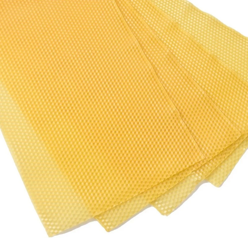 30Pcs Honeycomb Foundation Bee Wax Stichting Vellen Papier Candlemaking Bijenwas Vlokken Bijenteelt Tool