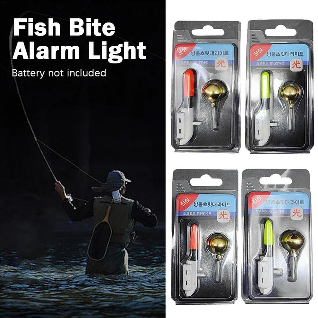 Fish Bite Alarm Light Fishing Gear Accessories, Night Fishing, Long Throw  Rod, Light Bulb Night Fishing With Bell Throwing Light