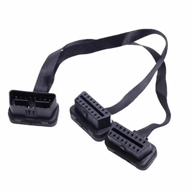 Professional OBD2 16Pin Female/male Connector to Opening OBD Cable OBDII OBD-ii ODB2 16 Pin OBD 2 Adaptor 30CM/60CM Length