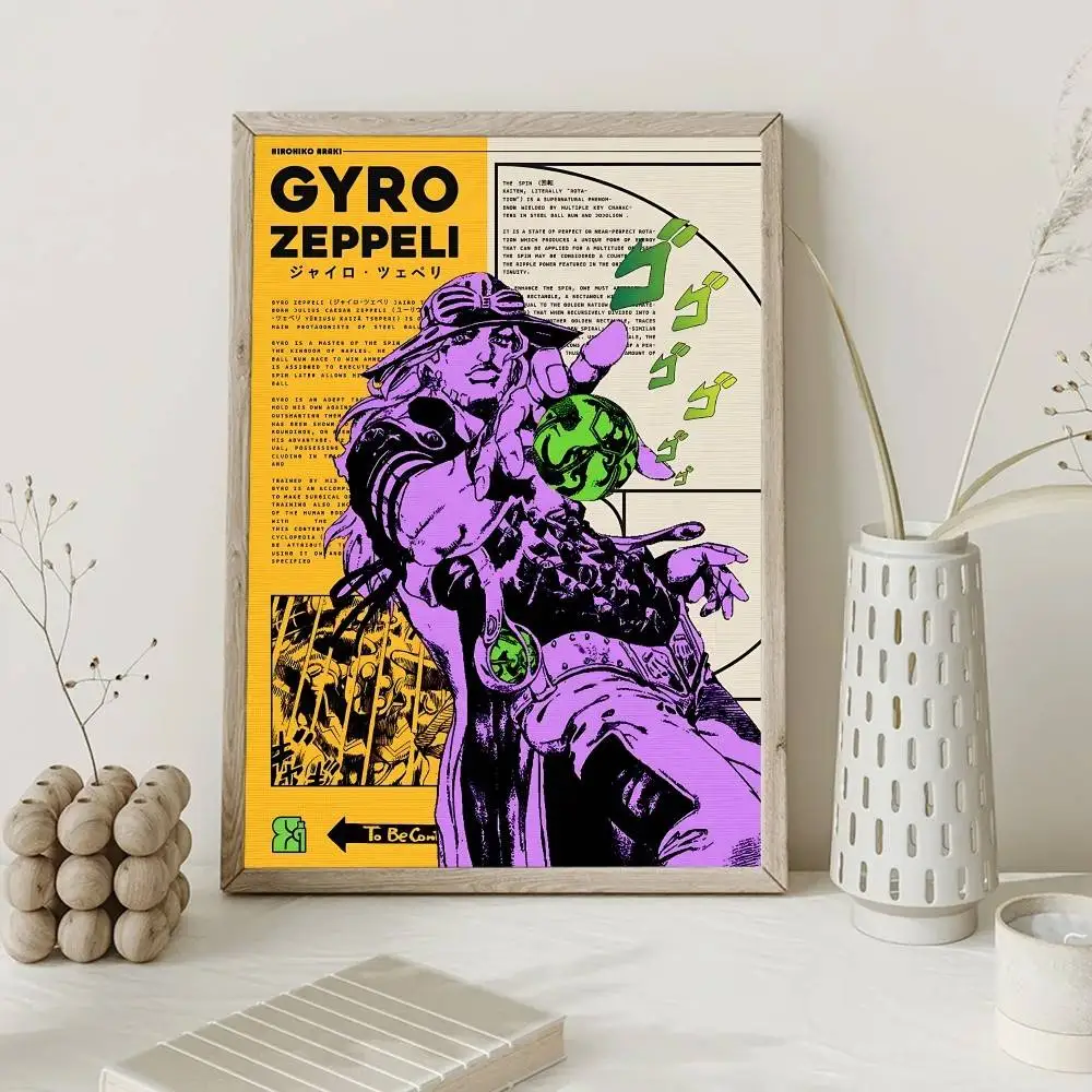 JoJo's Bizarre Adventure Retro HD Wall Art Poster Set