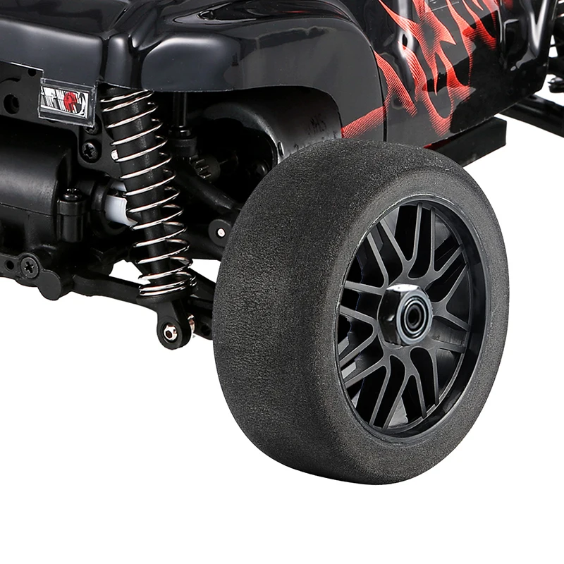 4Pcs 1/8 Foam Tires&Nylon Wheel Rim Set 17mm Hex For HSP HPI RC Racing Car Model 