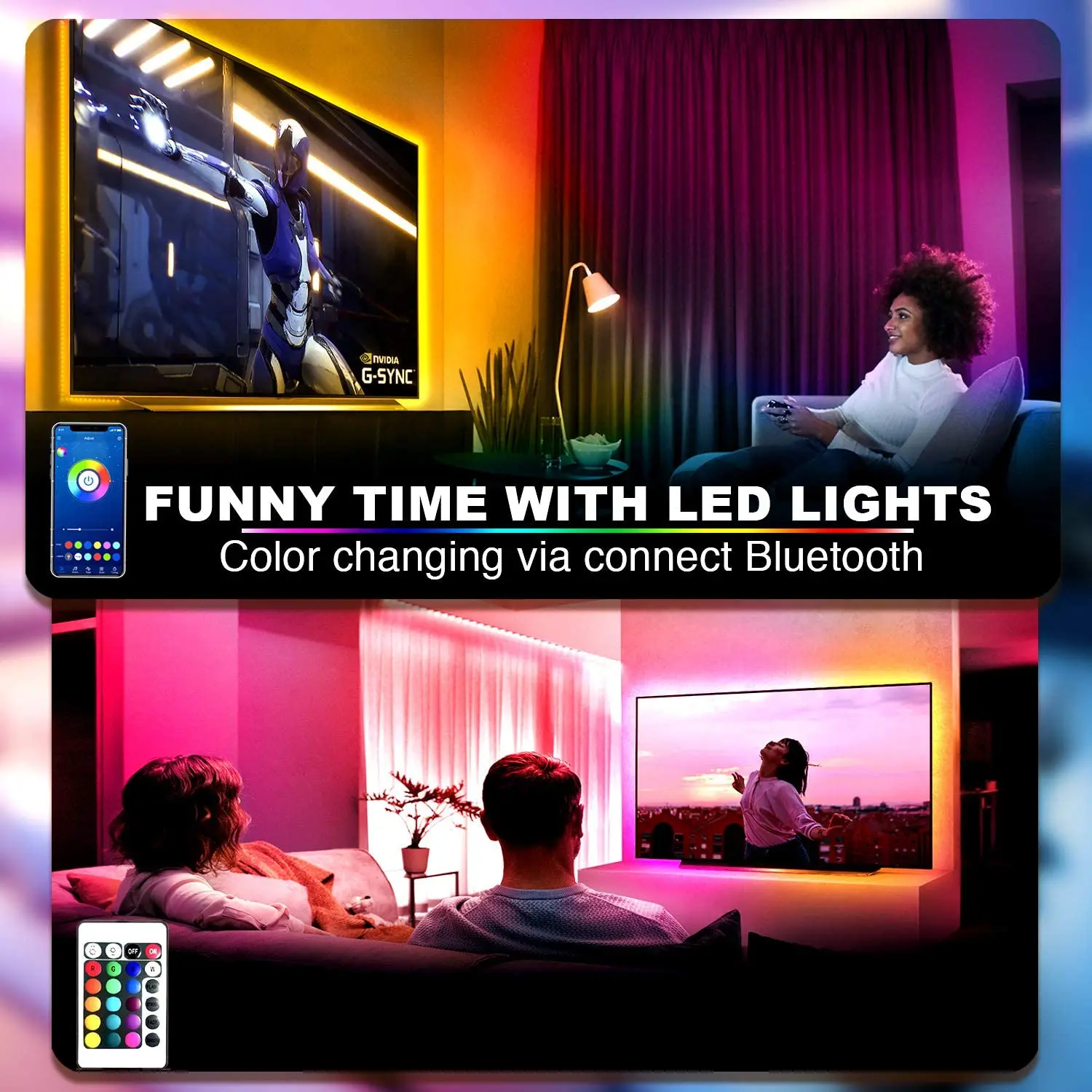 Led Lights Strip 5050 Rgb Wifi Alexa