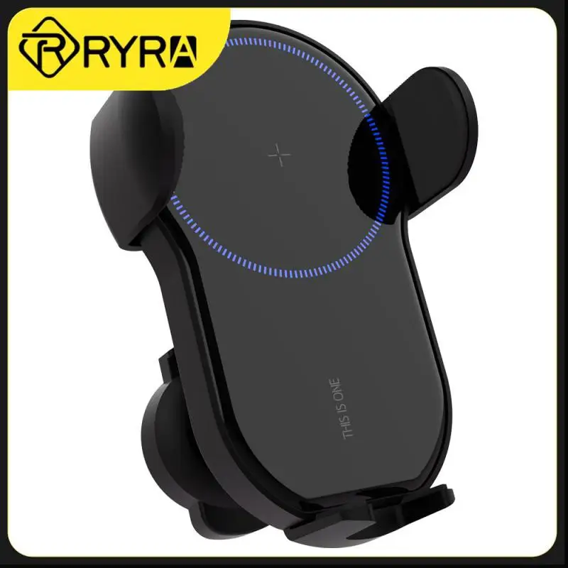 

Автомобильный держатель для телефона, 15 Вт, беспроводное устройство с тремя осями, автоматическое быстрое зарядное устройство с зажимом для IPhone 13, 12, 11pro max, для Samsung S20/10 +