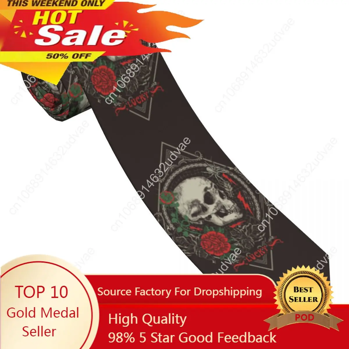 

Mens Tie Slim Skinny Gothic Skull And Roses Necktie Fashion Necktie Free Style Men Tie Party Wedding