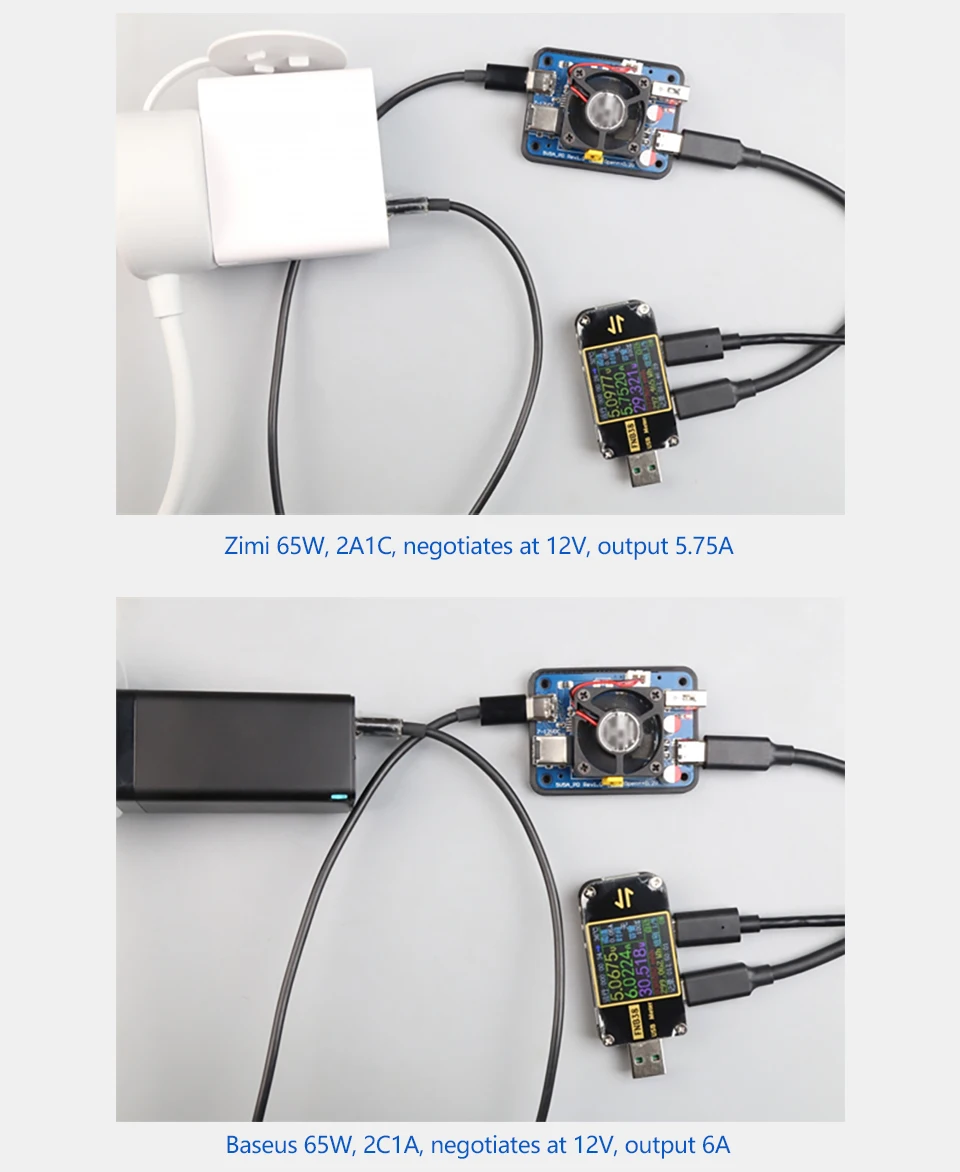 5V5A PD power,USB-C and USB-A dual port Power module for Raspberry Pi5, support
